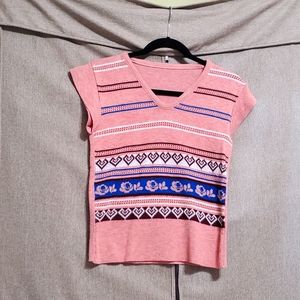 70s True Vintage Cozy Pink Knit Tee